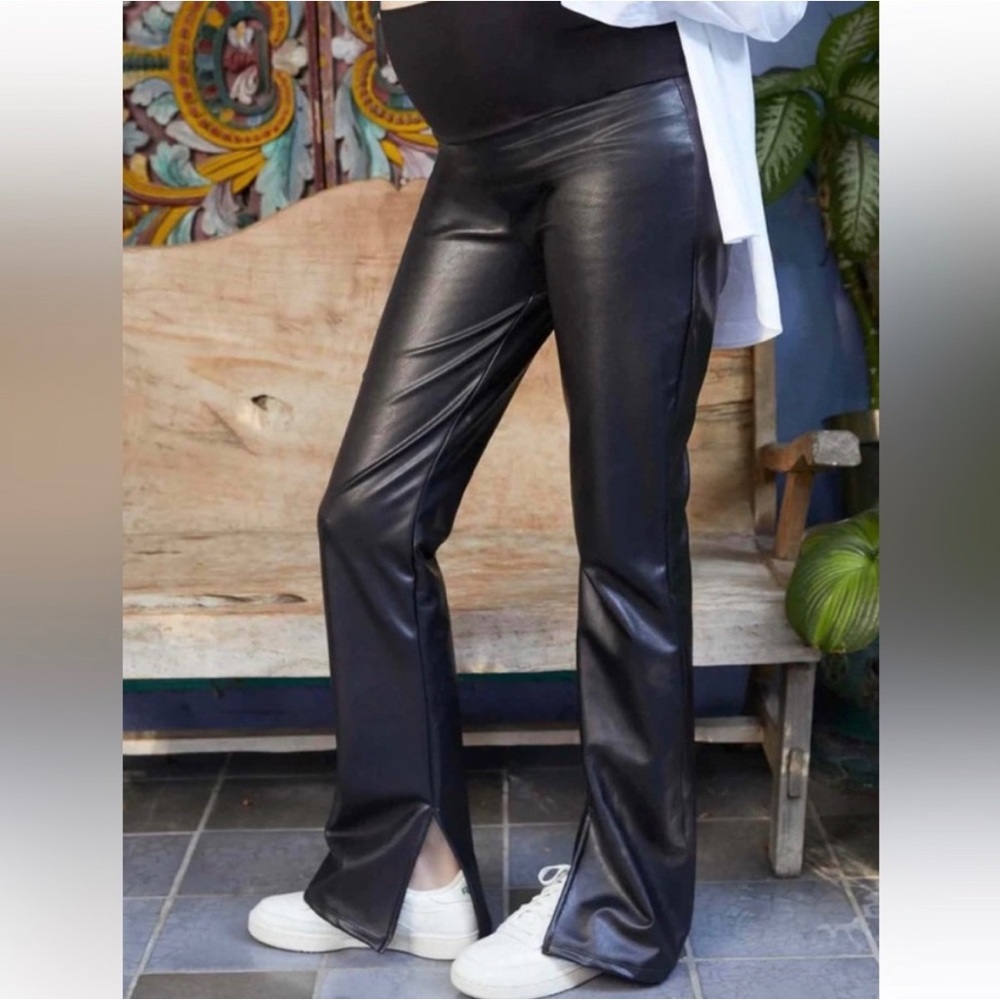 HATCH maternity faux leather pants
